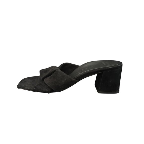 Paul Green Yasmin Black Suede Slide Heeled Sandal Women's, UK6/US 8.5 WORN ONCE - Picture 5 of 10